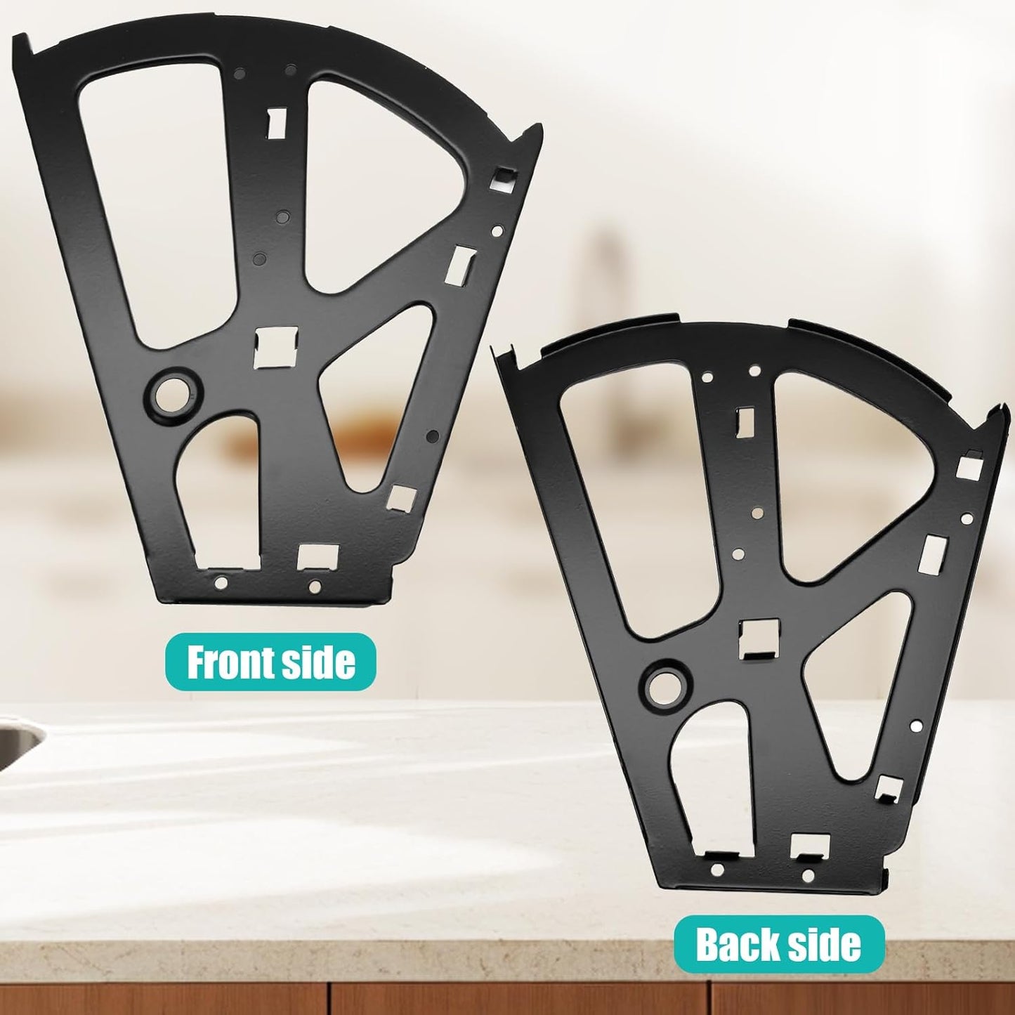 Stainless Steel Shoe Cabinet Hinges - 2 Layers Black Shoes Drawer Cabinet Fittings - Home Accessory - 1 Pair