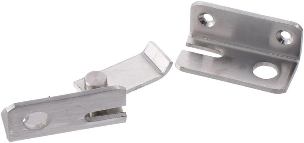 Stainless Steel Slide Bolt Gate Latch Set with Padlock for Sliding Door/Cabinet Furniture