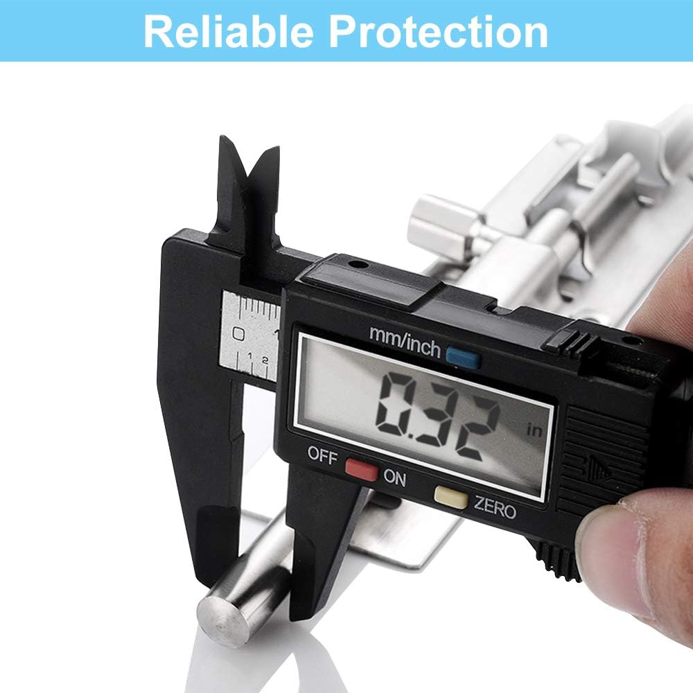 Stainless Steel Slide Bolt Latch 2-Pack - 3" Door Lock with Brushed Finish & Screws