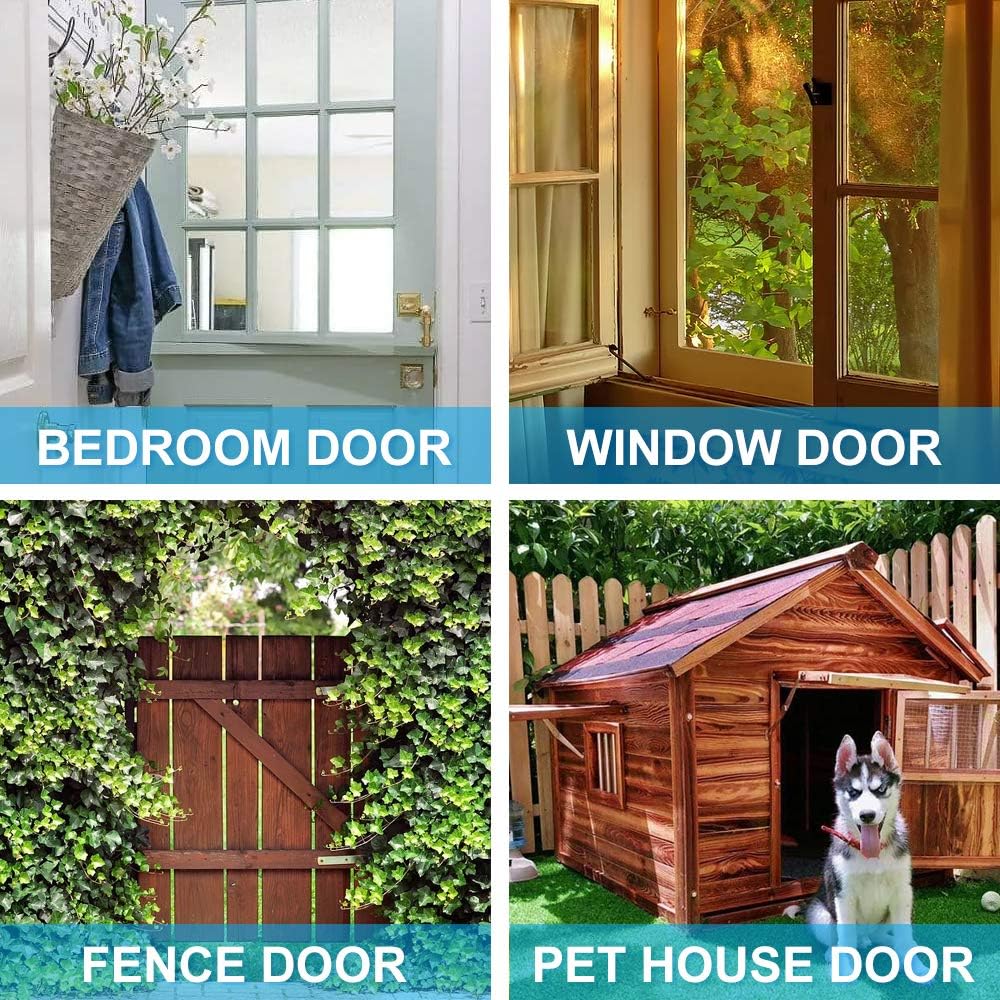 Stainless Steel Slide Bolt Latch 2-Pack - 3" Door Lock with Brushed Finish & Screws