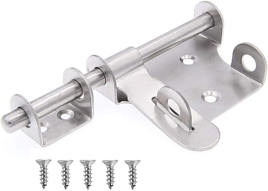 Stainless Steel Sliding Bolt Gate Latch Lock with Padlock Hole - WANLIAN