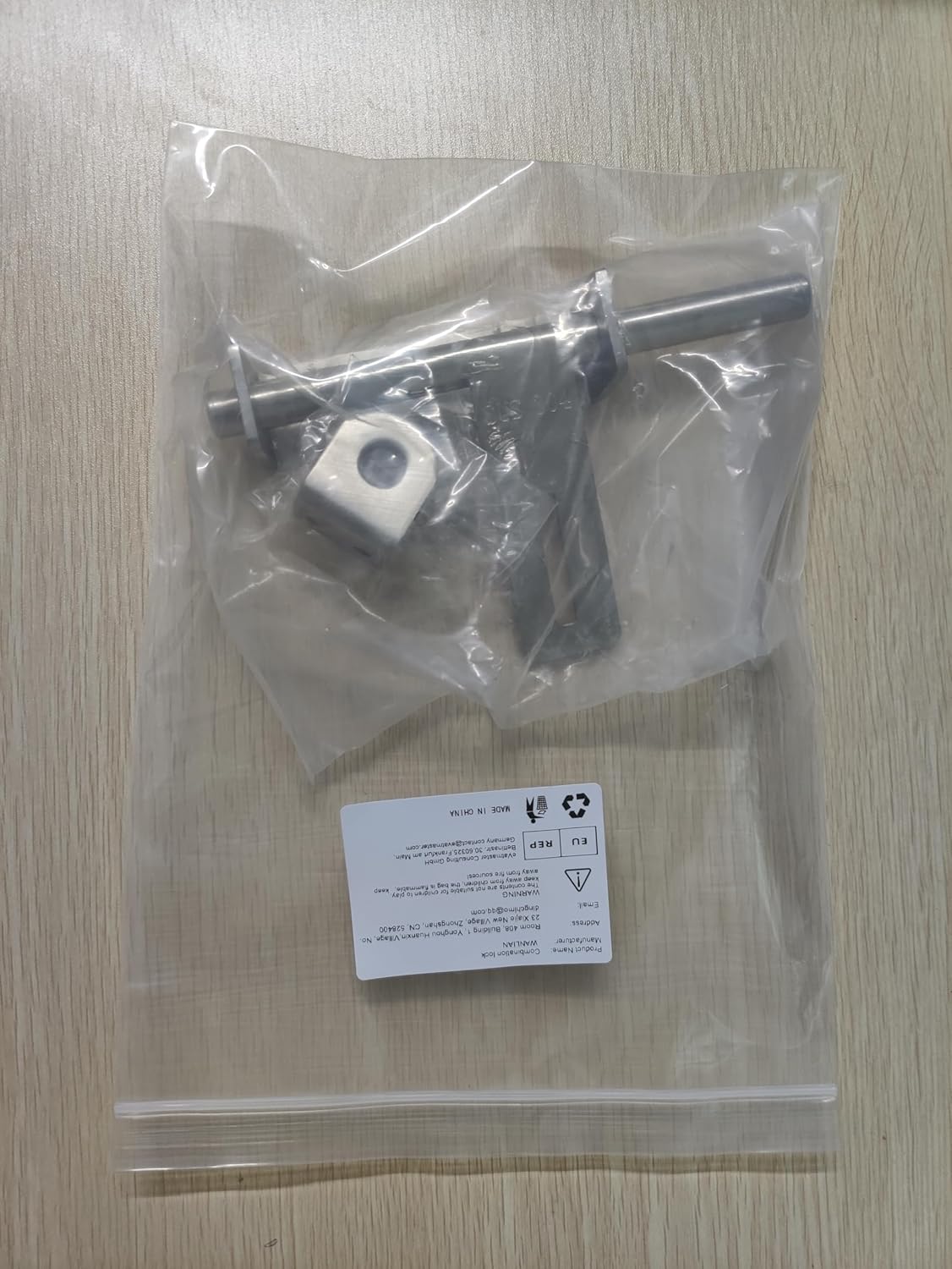 Stainless Steel Sliding Bolt Gate Latch Lock with Padlock Hole - WANLIAN