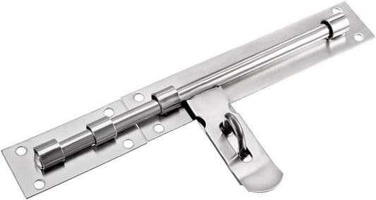 Stainless Steel Sliding Bolt Gate Latch with Padlock Hole - 10" by uxcell