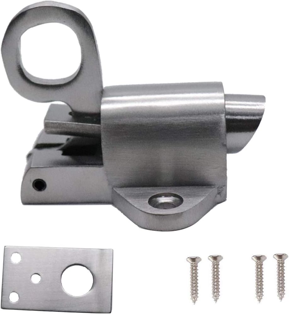 Stainless Steel Spring Bounce Door Bolt Lock for Home Window Gate Security