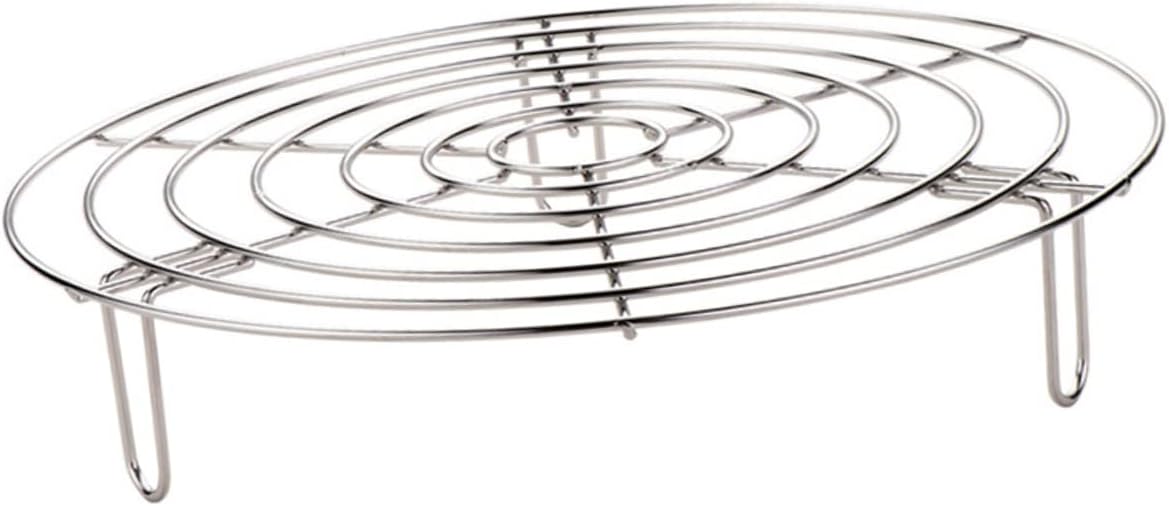 Stainless Steel Steam Rack for Cooking and Baking - Multipurpose Cooling Rack and Steamer Pot Accessory for Oven and Stovetop