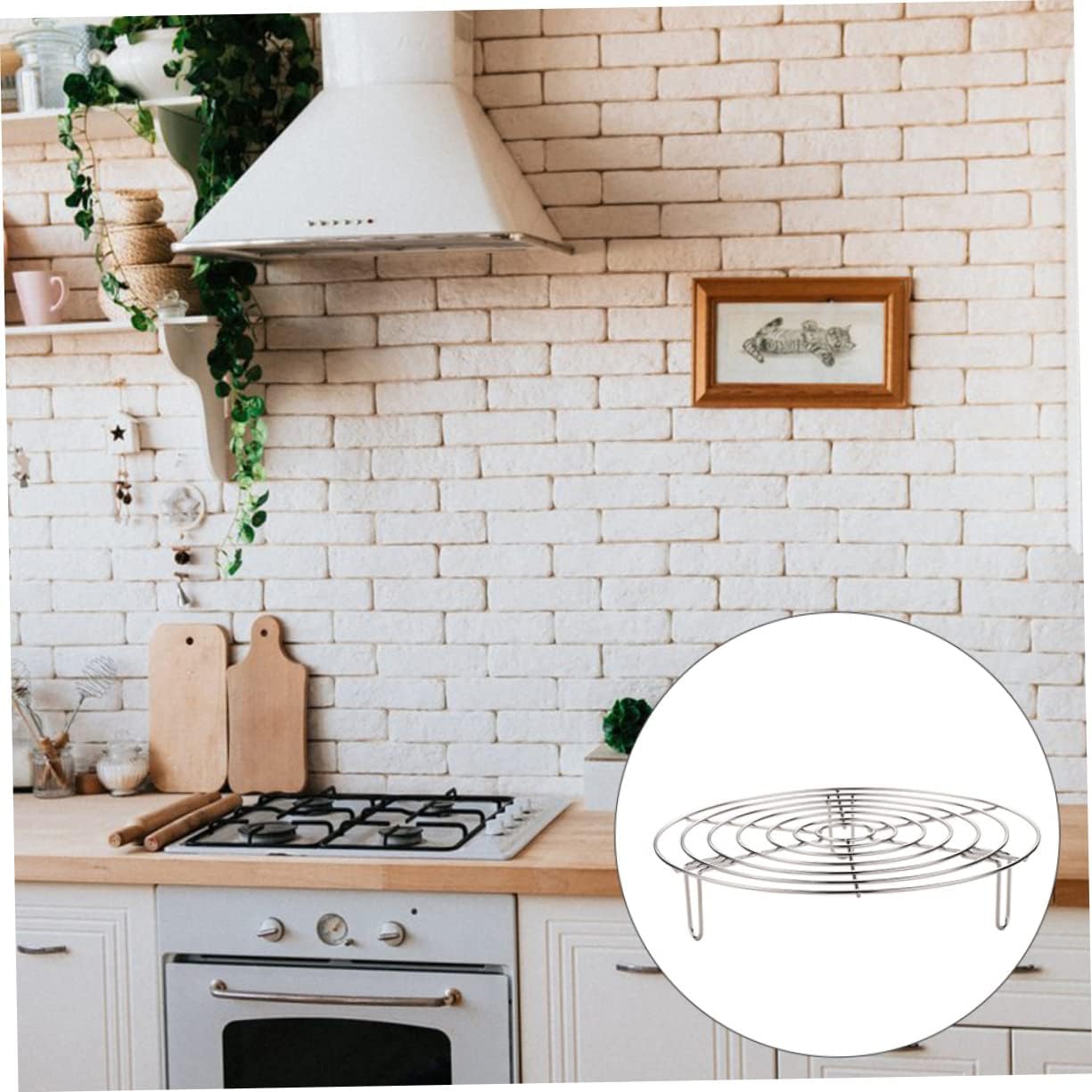 Stainless Steel Steam Rack for Cooking and Baking - Multipurpose Cooling Rack and Steamer Pot Accessory for Oven and Stovetop