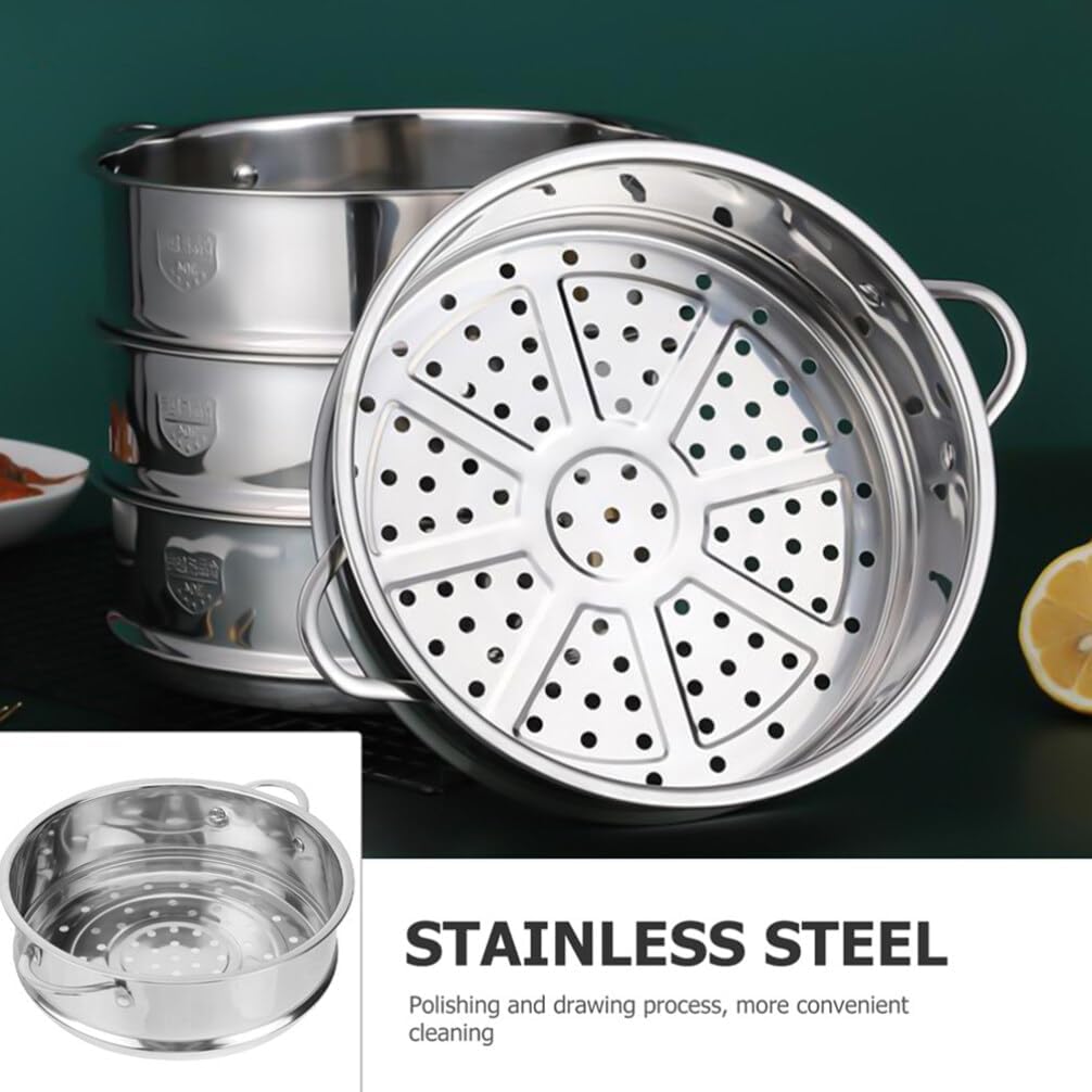 Stainless Steel Steamer Basket Insert for Cooking Vegetables, Buns, Dumplings - Kitchen Steam Rack Tool