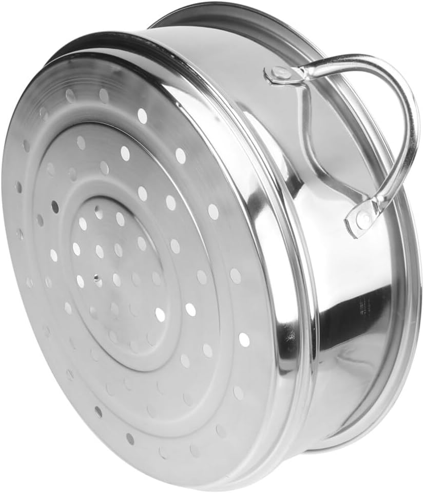 Stainless Steel Steamer Basket Insert for Cooking Vegetables, Buns, Dumplings - Kitchen Steam Rack Tool