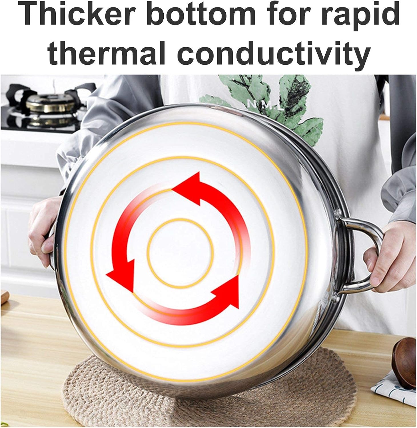 Stainless Steel Steamer Cookware Set with Glass Lid, 5 Tier Vegetable Steamer Pot