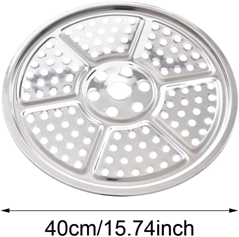 Stainless Steel Steamer Rack 40cm - Pressure Canner Steaming Tray Stand - Cooking Silver