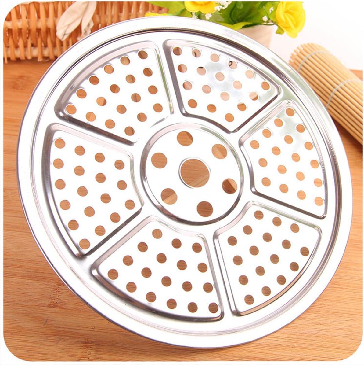 Stainless Steel Steamer Rack 40cm - Pressure Canner Steaming Tray Stand - Cooking Silver