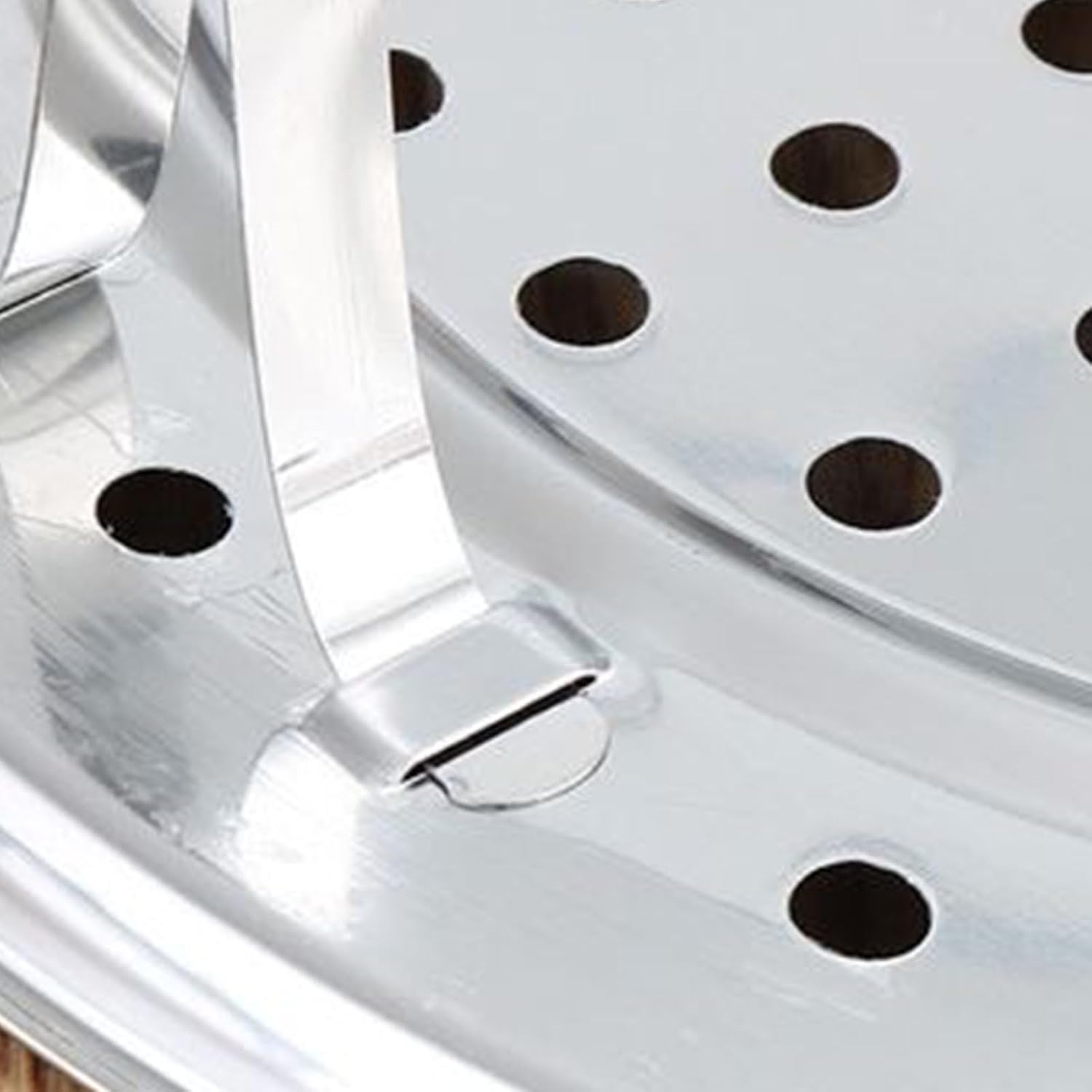 Stainless Steel Steamer Rack with Removable Leg for Home Kitchen - Multi Functional Steaming Tray Stand(22cm)