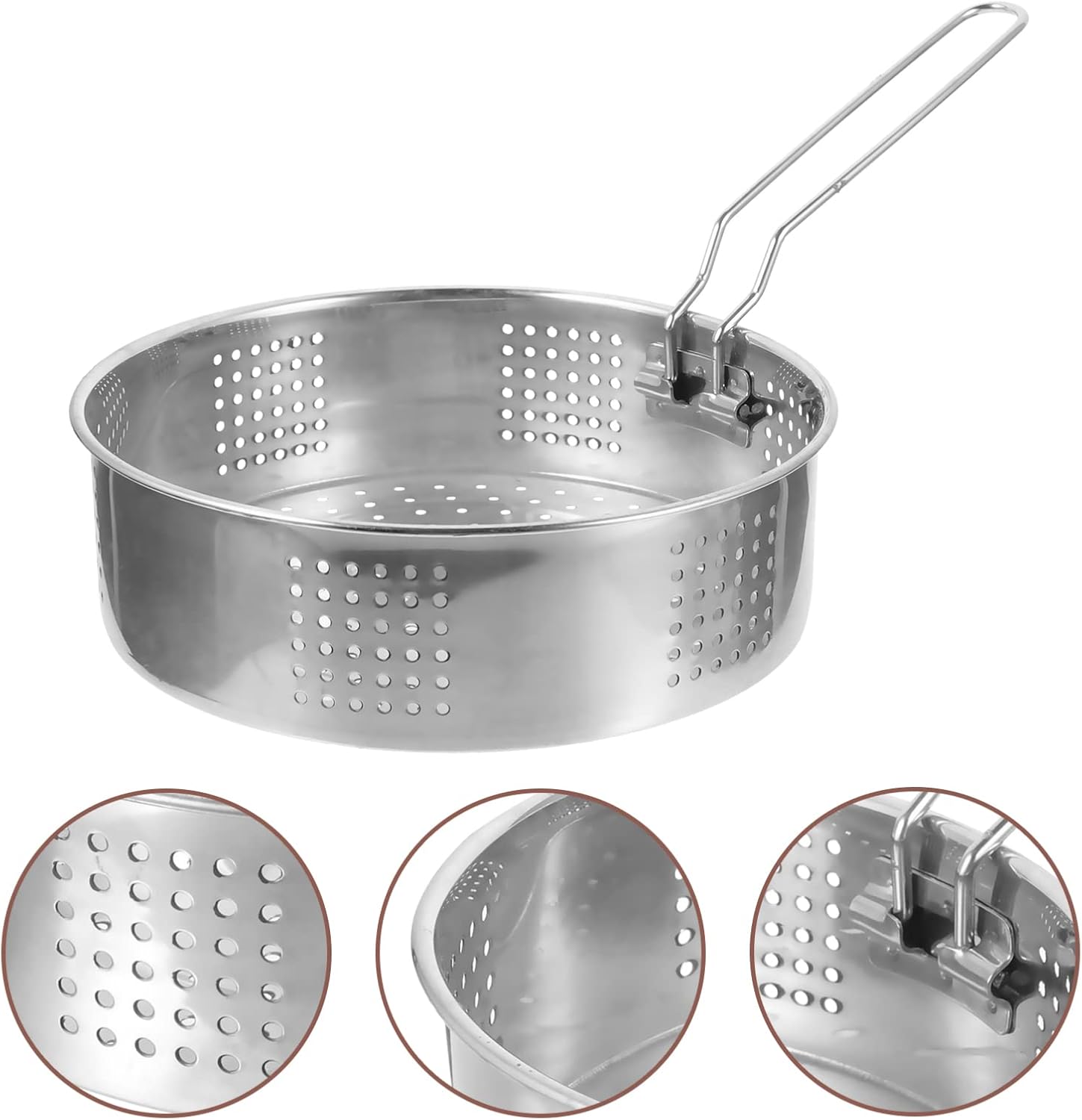 Stainless Steel Steaming Basket Set for Rice Cooker and Saucepan Cooking