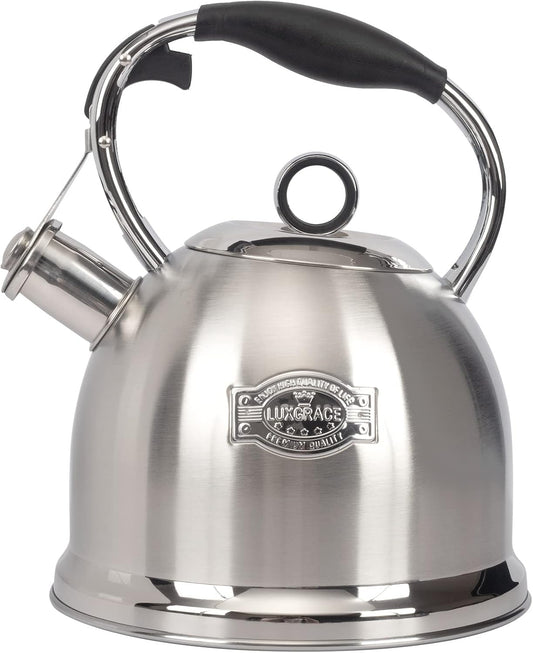 Stainless Steel Stovetop Tea Kettle for Home & Kitchen, 3.0 Qt Capacity