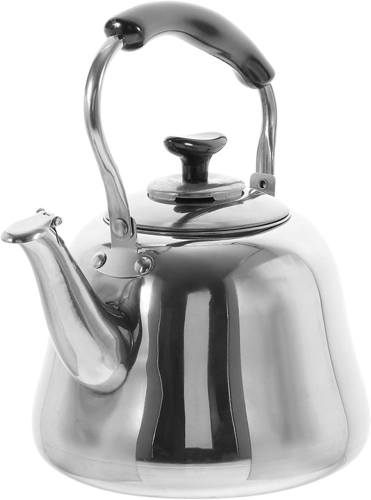 Stainless Steel Stovetop Tea Kettle with Electric Option for Convenient Brewing - HOLIDYOYO