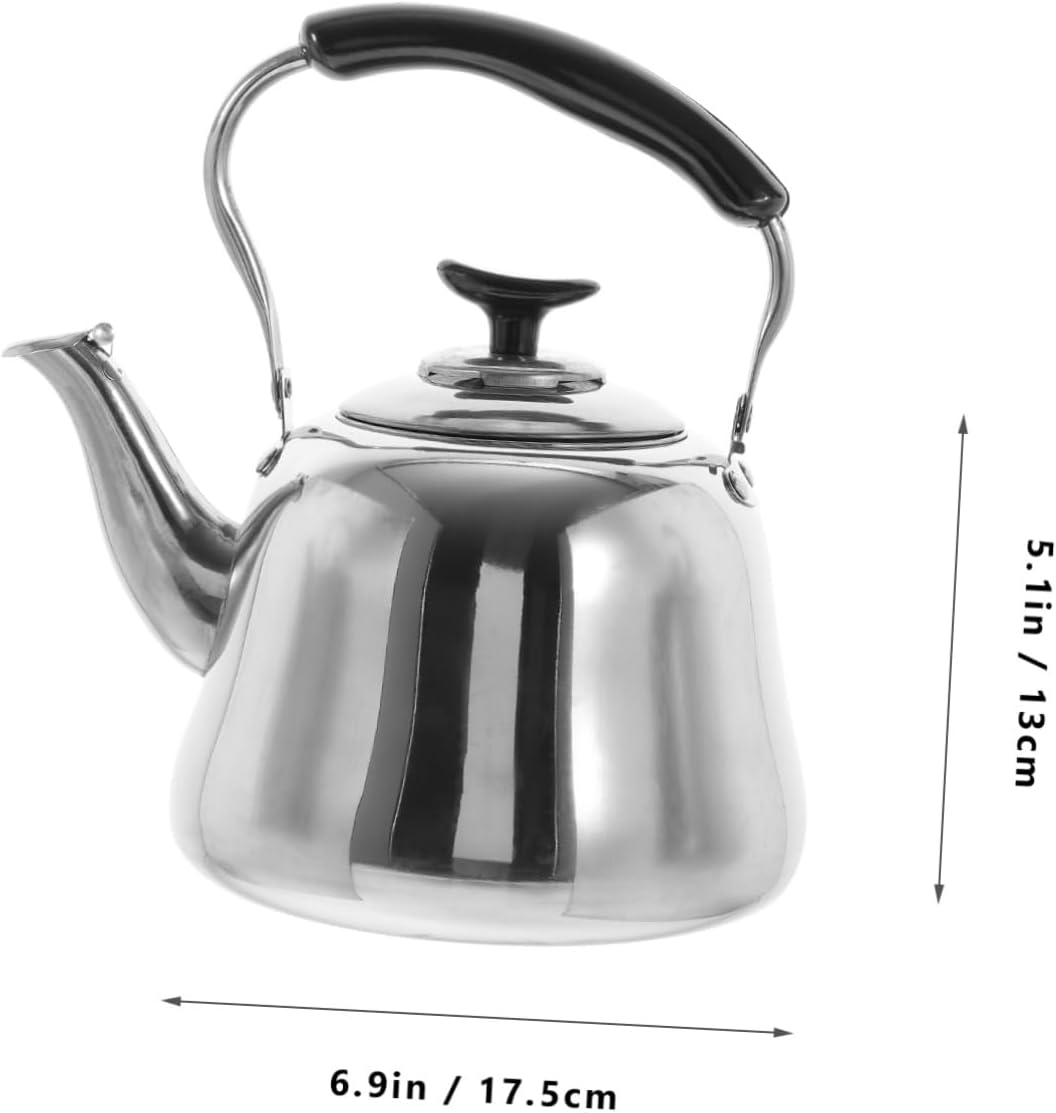 Stainless Steel Stovetop Tea Kettle with Electric Option for Convenient Brewing - HOLIDYOYO
