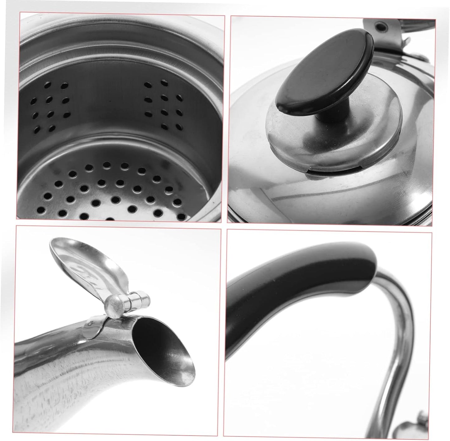 Stainless Steel Stovetop Tea Kettle with Electric Option for Convenient Brewing - HOLIDYOYO