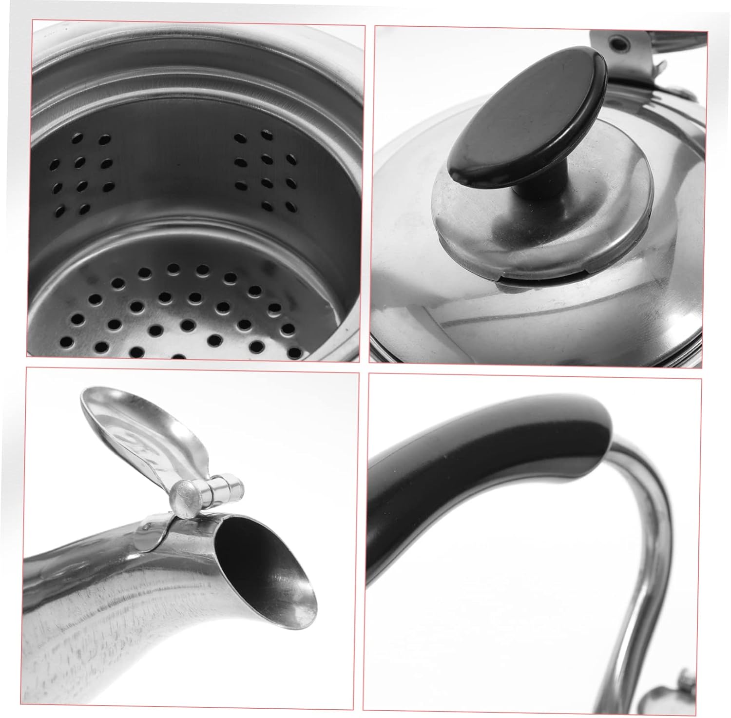 Stainless Steel Stovetop Tea Kettle with Electric Option for Convenient Brewing - HOLIDYOYO