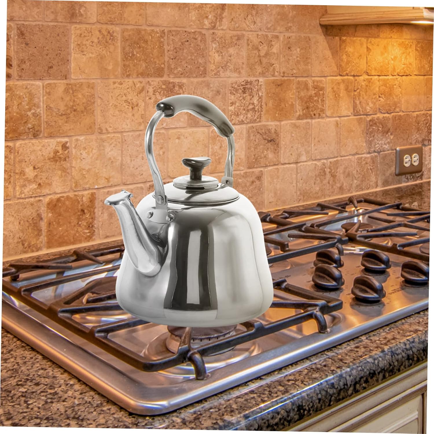 Stainless Steel Stovetop Tea Kettle with Electric Option for Convenient Brewing - HOLIDYOYO