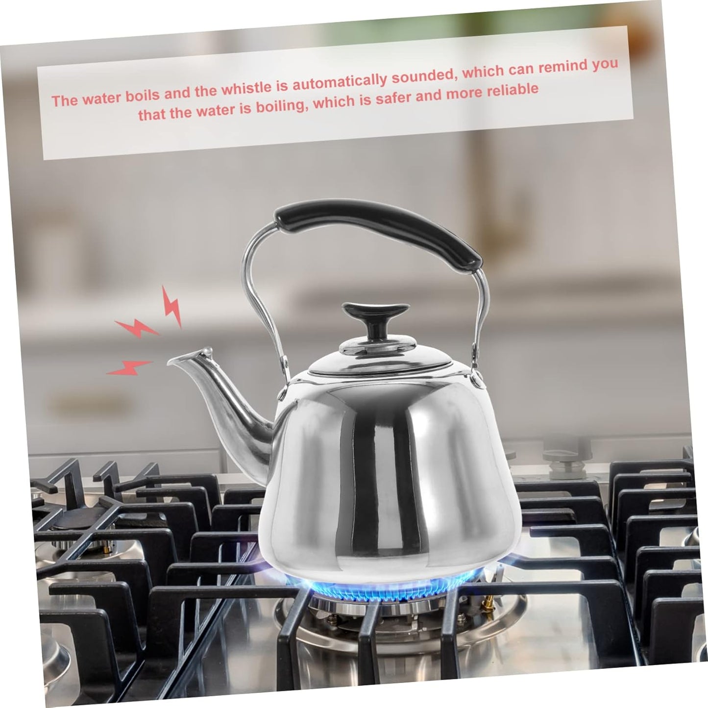 Stainless Steel Stovetop Tea Kettle with Electric Option for Convenient Brewing - HOLIDYOYO