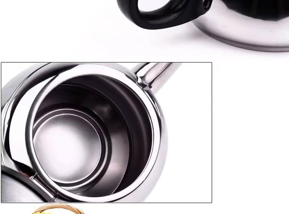 Stainless Steel Stovetop Tea Kettle with Olecranon Design - 1.5L - High Thermal Insulation - Beautiful Appearance