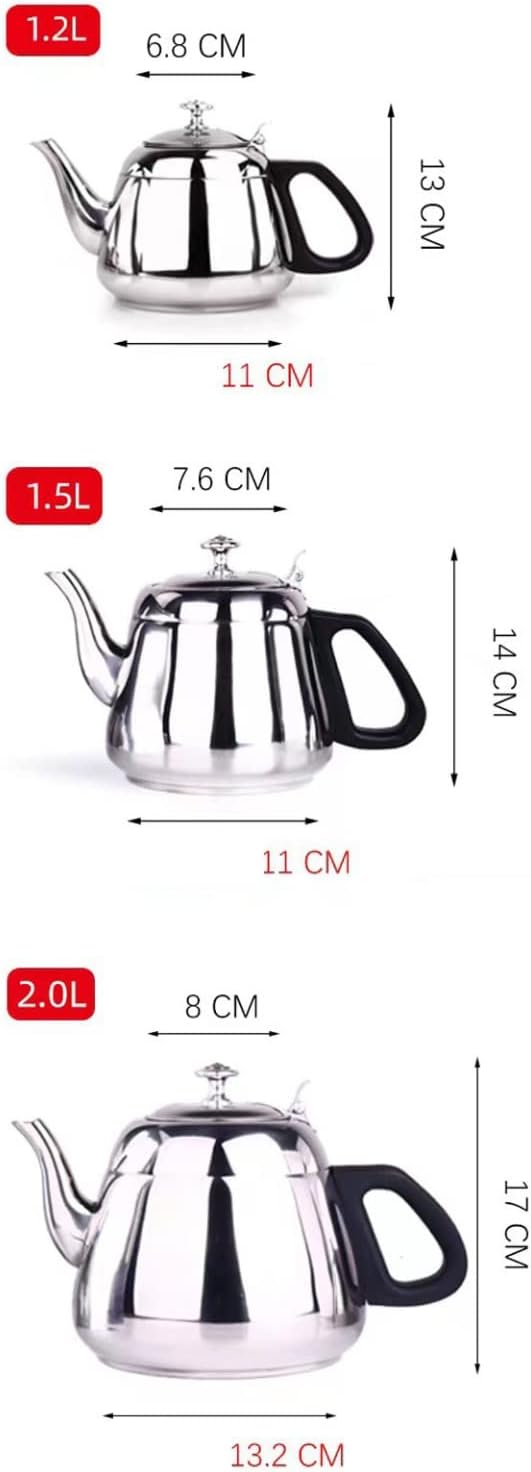 Stainless Steel Stovetop Tea Kettle with Olecranon Design - 1.5L - High Thermal Insulation - Beautiful Appearance
