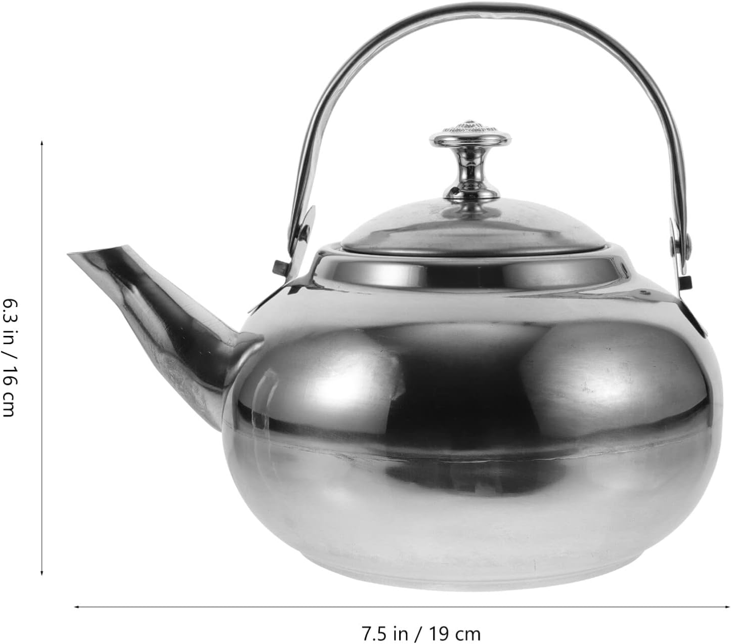Stainless Steel Stovetop Whistling Tea Kettle - Induction Ready 16cm - Fast Boiling Water Boiler for Kitchen
