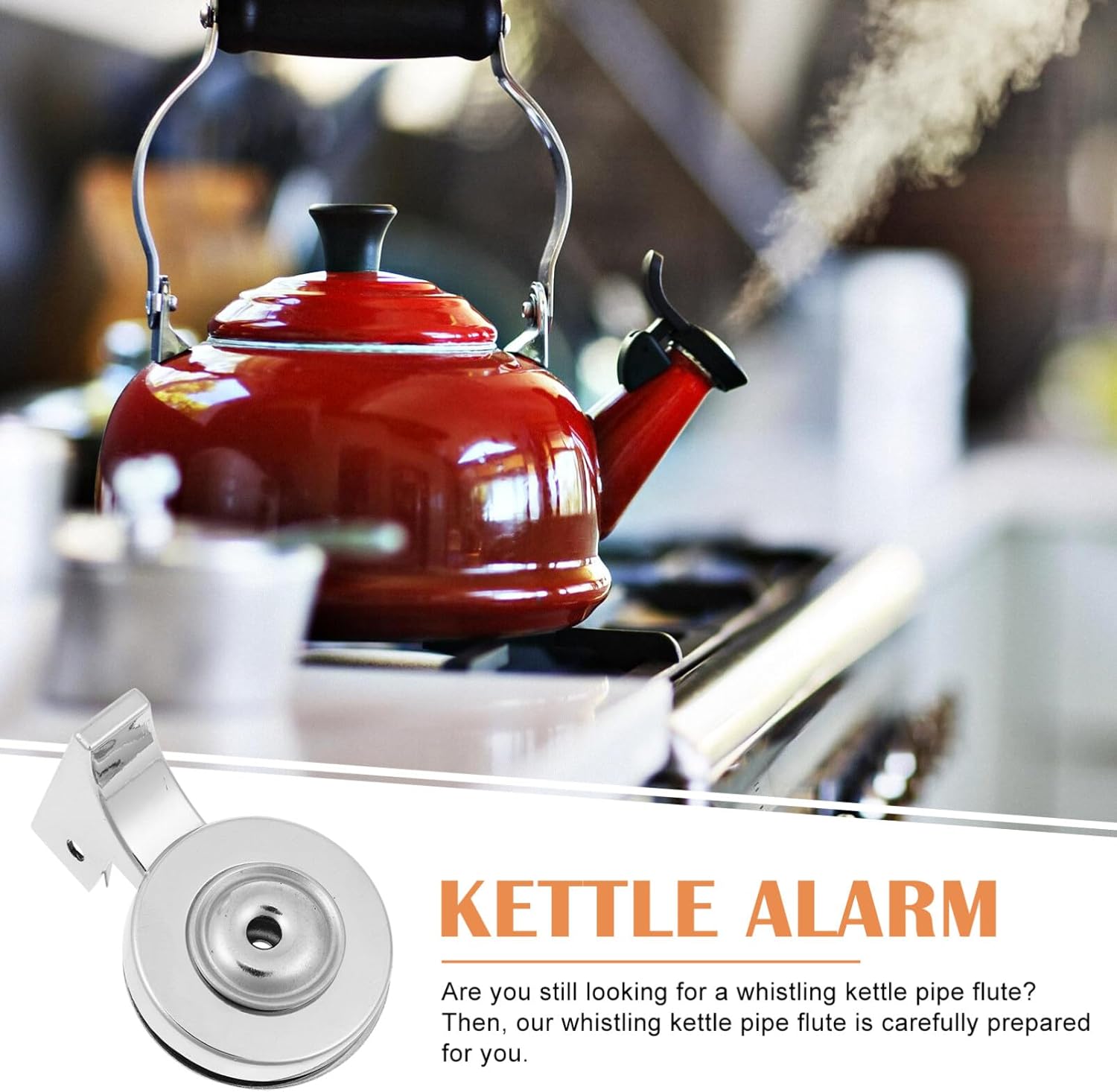 Stainless Steel Tea Kettle Replacement Whistle Parts for Teapot - Loud Whistling Nozzle 5.2X3.2CM