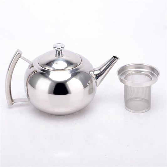 Stainless Steel Tea Kettle with Small Spout and Strainer - 1.5 Litre Capacity for Coffee or Tea