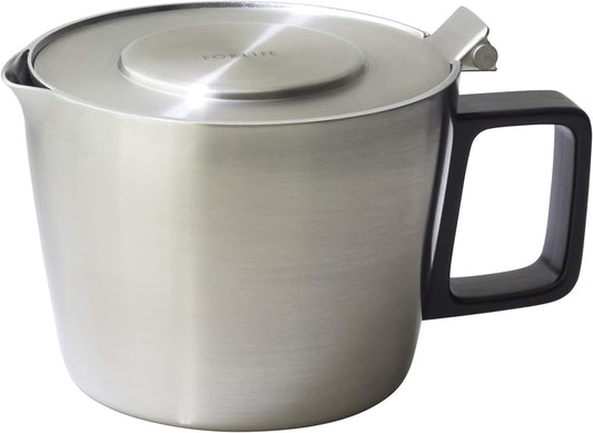 Stainless Steel Teapot with Built-in Strainer - 14 oz Capacity - FORLIFE 601 Hospitality