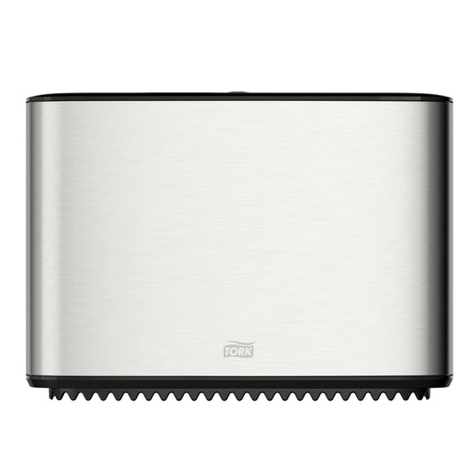 Stainless Steel Tork Mini Jumbo Toilet Paper Roll Dispenser T2 - Sleek Modern Design - 465500