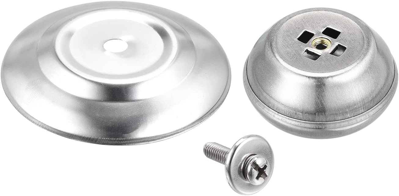 Stainless Steel Universal Pot Lid Knob Replacement 66x49x37mm - Pack of 2