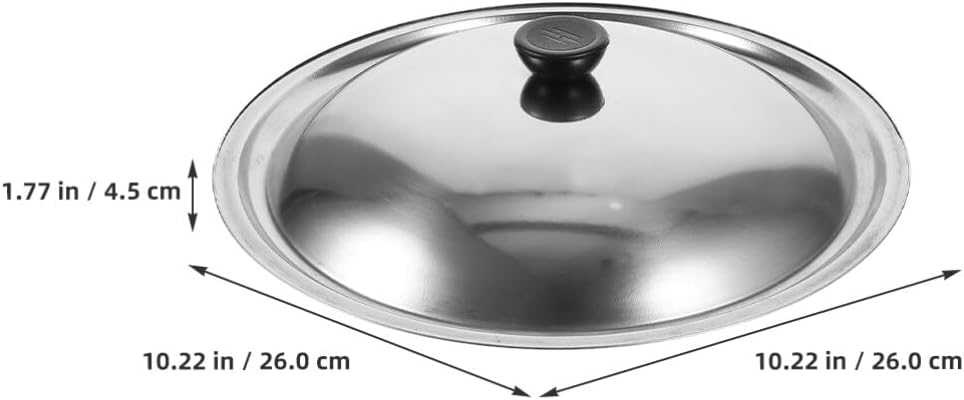 Stainless Steel Universal Pot Lid Replacement for Pans and Skillets - 10inch