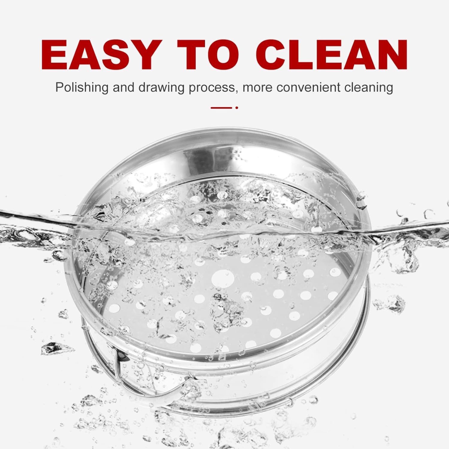 Stainless Steel Vegetable Steamer Basket for Small Kitchen Cooking - Ideal for Rice, Meat, Fish, and Dim Sum