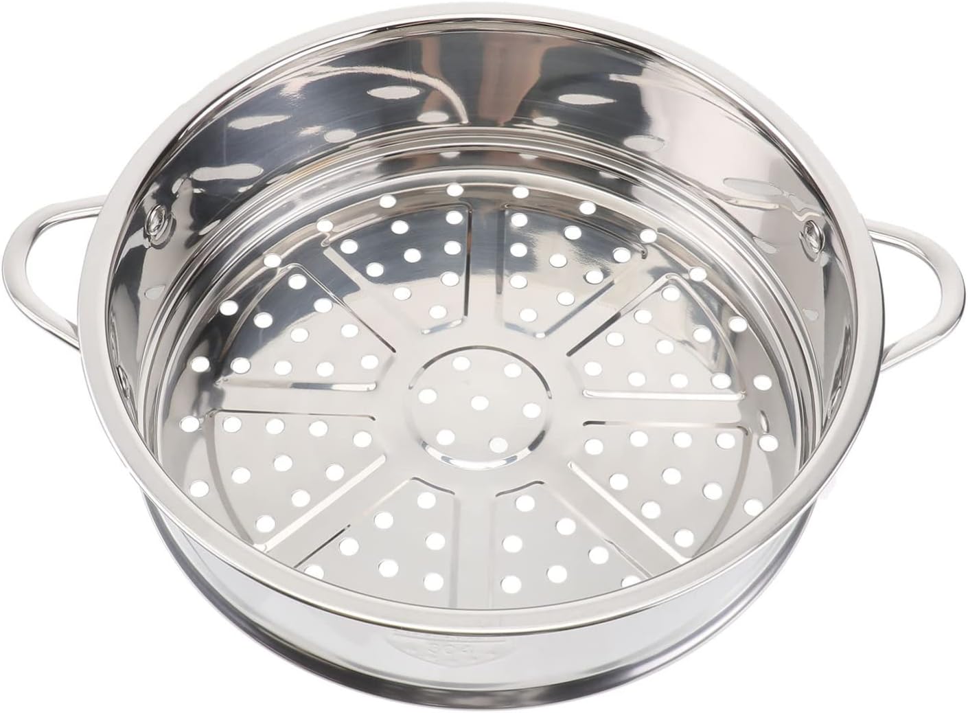 Stainless Steel Vegetable Steamer Pot with Basket Insert - 22cm, Kitchen Saucepot for Dim Sum, Dumplings, and Buns by DOITOOL