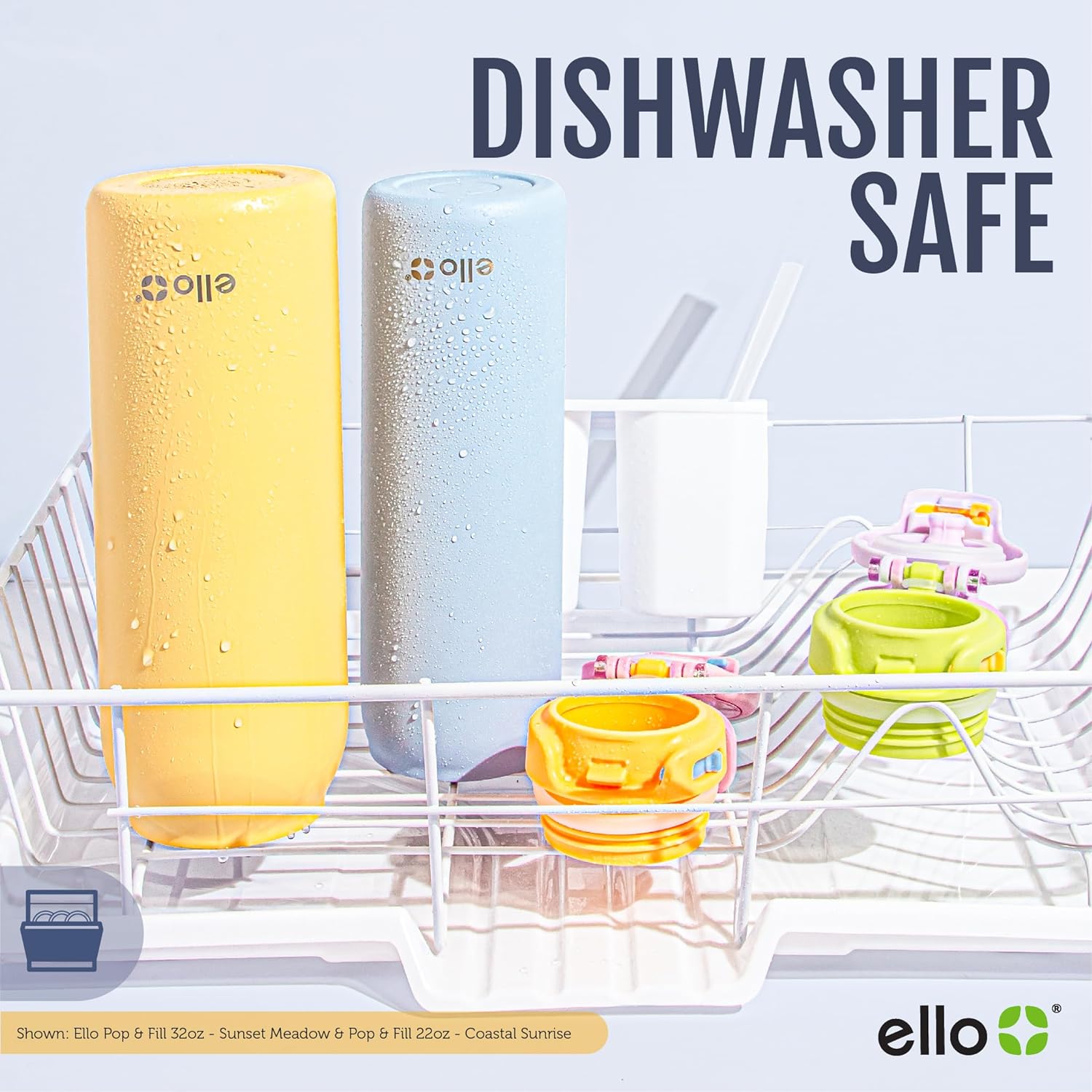 Stainless Steel Water Bottle with Quick Fill Technology, Double Walled Vacuum Insulated, Leak Proof Lid, BPA Free, Holiday Gift, 22oz-40oz