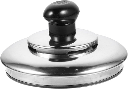 Stainless Steel Whistling Kettle Lid Replacement - Teakettle Top Handle Cover - Cookware Pot Lid Knob - Silver Teapot Lid Handle