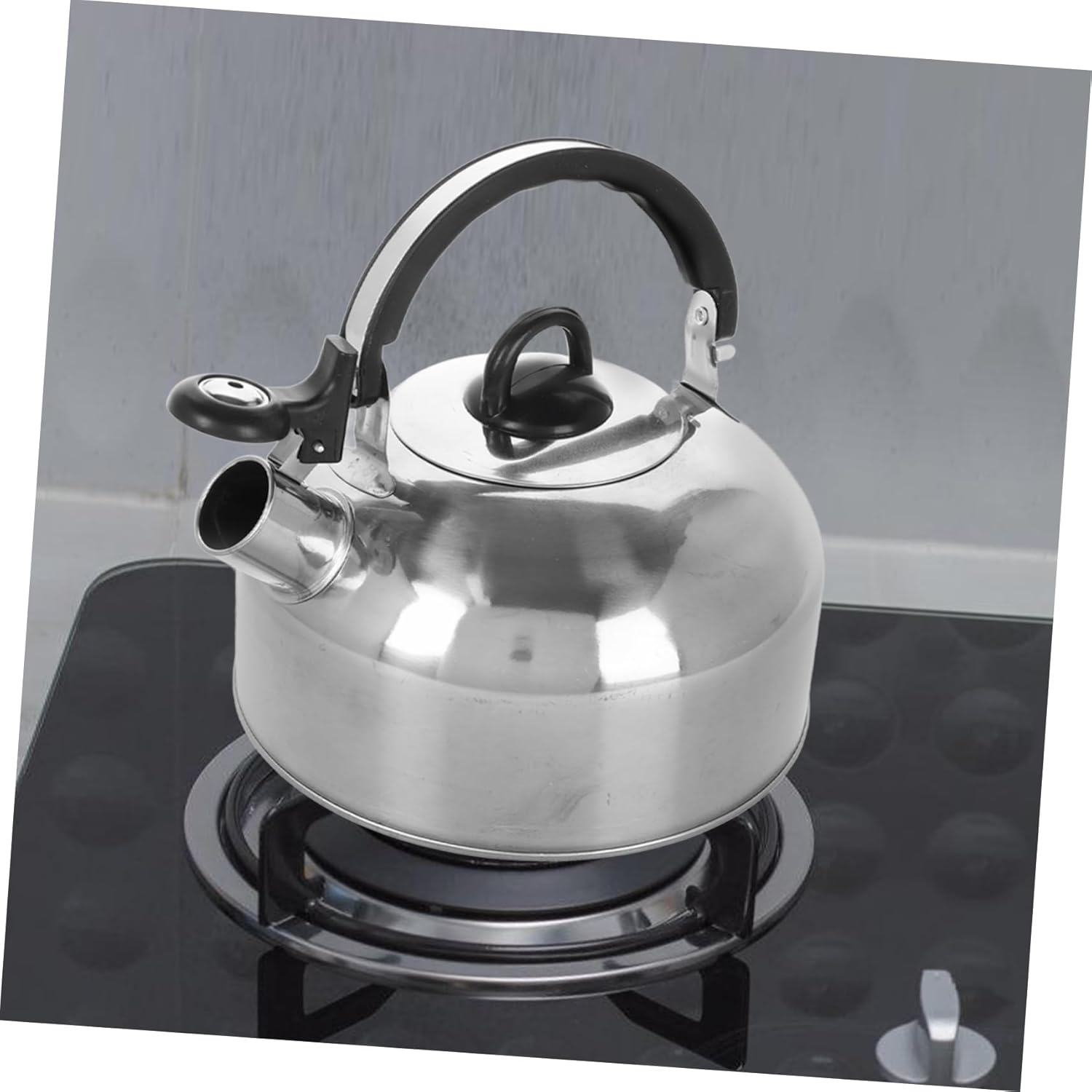 Stainless Steel Whistling Tea Kettle for Gas Stoves - Stovetop Coffee Pot and Tea Pot Set for Home Brewing