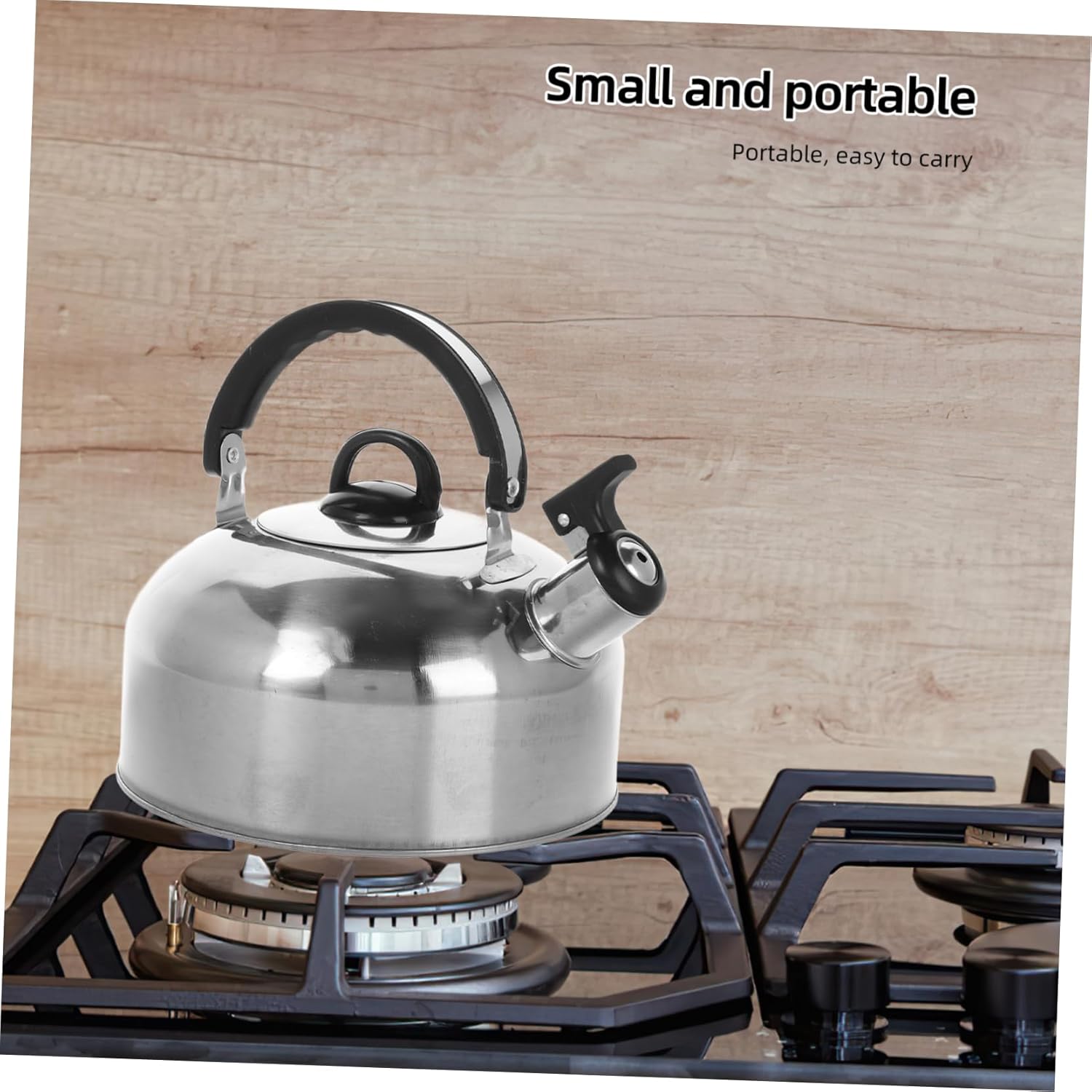 Stainless Steel Whistling Tea Kettle for Gas Stoves - Stovetop Coffee Pot and Tea Pot Set for Home Brewing