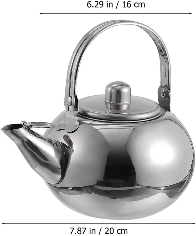 Stainless Steel Whistling Tea Kettle with Infuser - Durable Stovetop Pot for Loose Leaf Tea Brewing and Tea Warmer