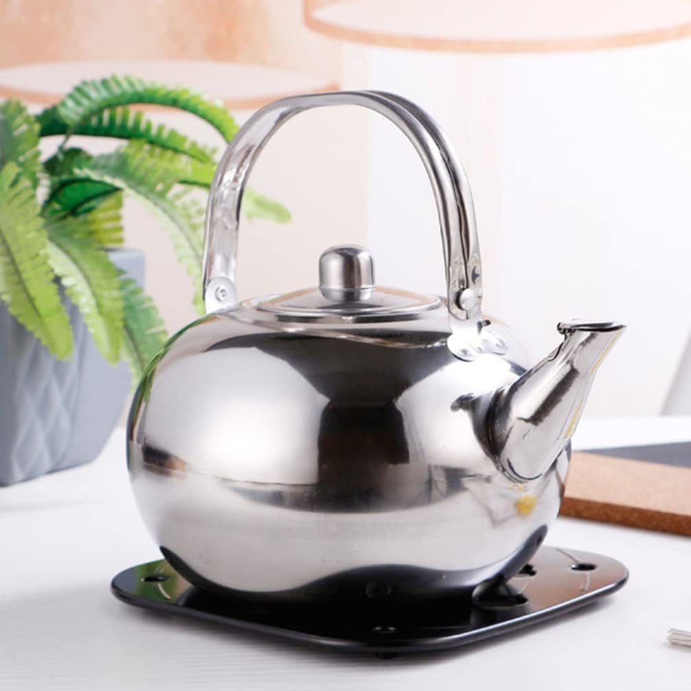 Stainless Steel Whistling Tea Kettle with Infuser - Durable Stovetop Pot for Loose Leaf Tea Brewing and Tea Warmer