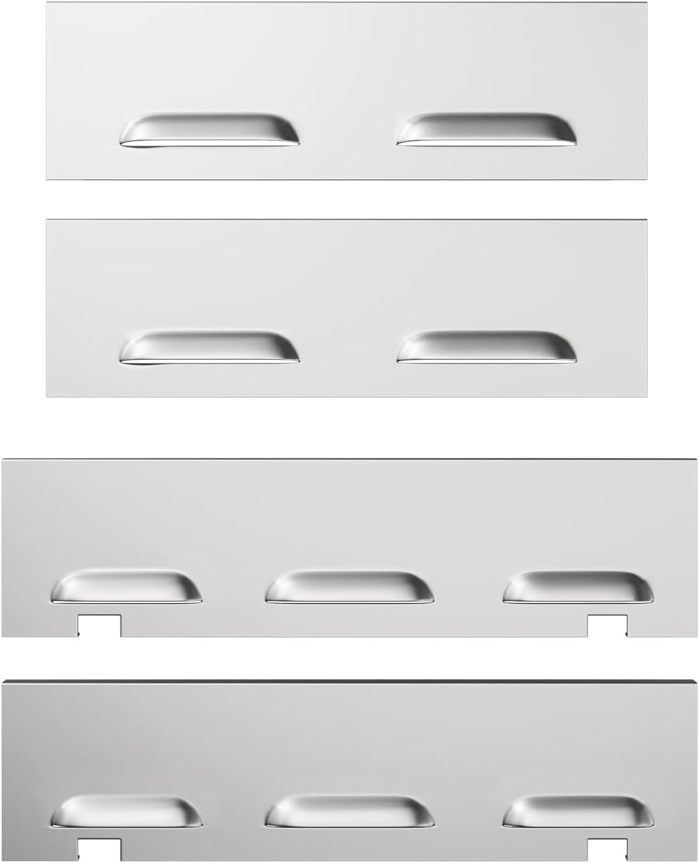 Stainless Steel Wind Screen Replacement Parts for Blackstone 28" Griddle - Compatible with 2 Burner Flat Top Gas Grill - BBQ777 5016