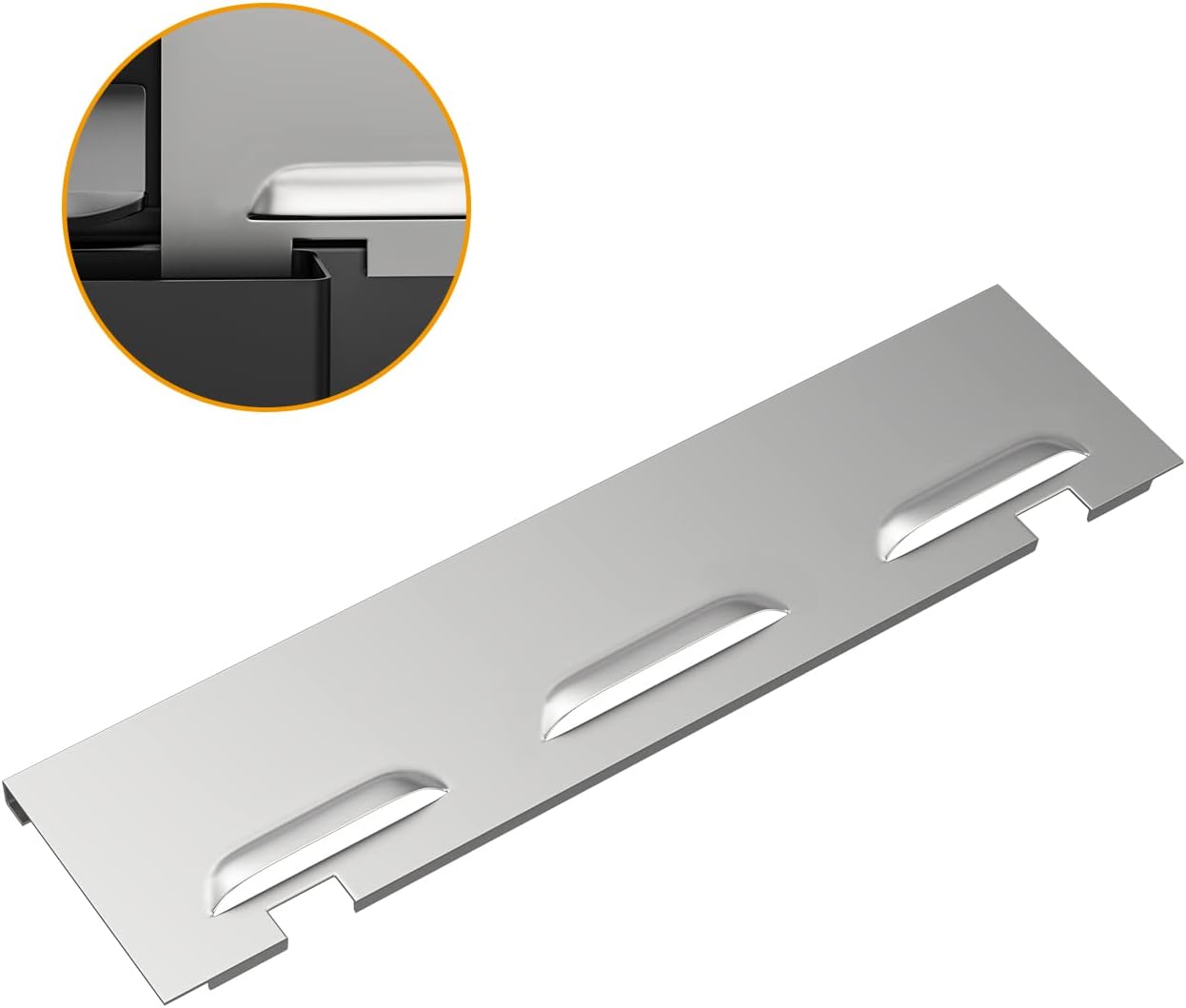 Stainless Steel Wind Screen Replacement Parts for Blackstone 28" Griddle - Compatible with 2 Burner Flat Top Gas Grill - BBQ777 5016