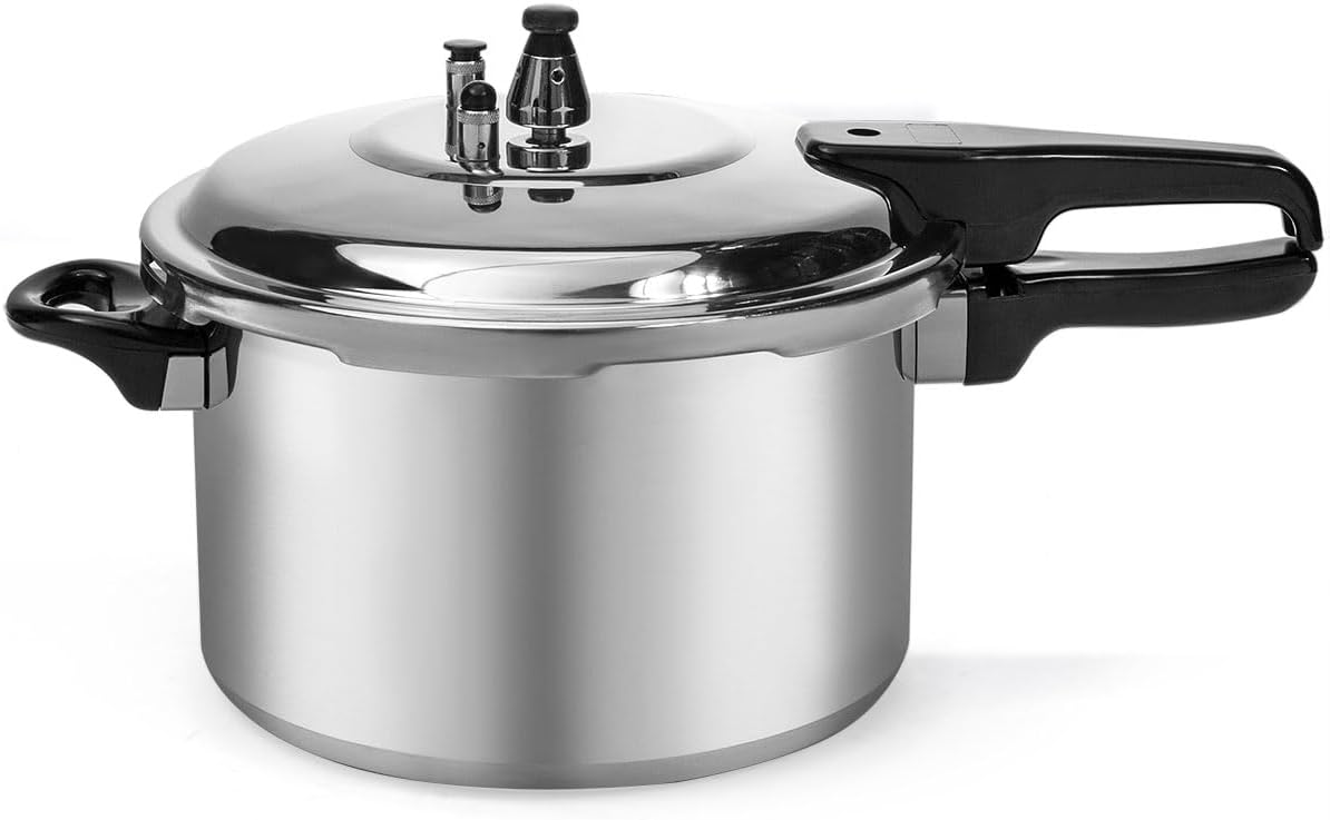Stark USA Barton 6-Quart Aluminum Stovetop Pressure Cooker with Fast Cooking Pot and Pressure Regulator