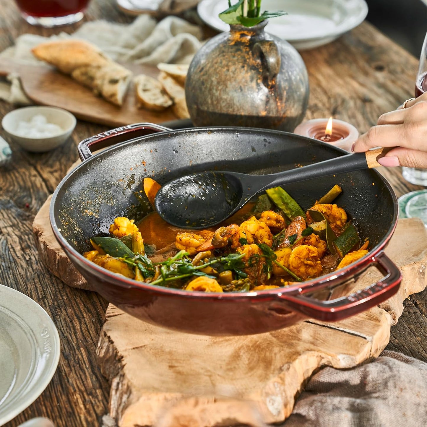 STAUB Grenadine Perfect Pan - Versatile Cast Iron Cookware for Perfect Meals