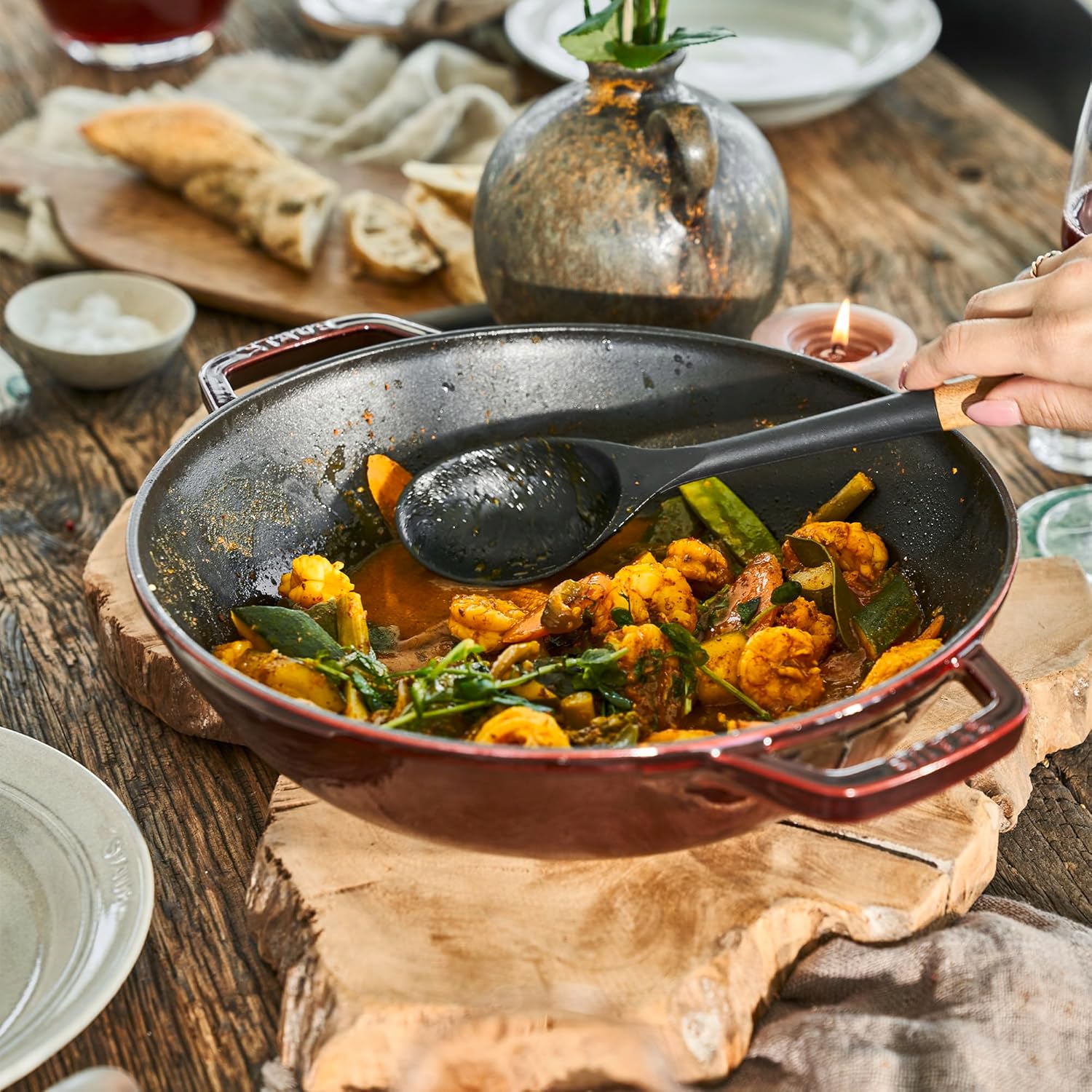 STAUB Grenadine Perfect Pan - Versatile Cast Iron Cookware for Perfect Meals