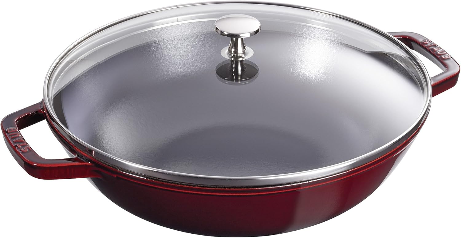 STAUB Grenadine Perfect Pan - Versatile Cast Iron Cookware for Perfect Meals