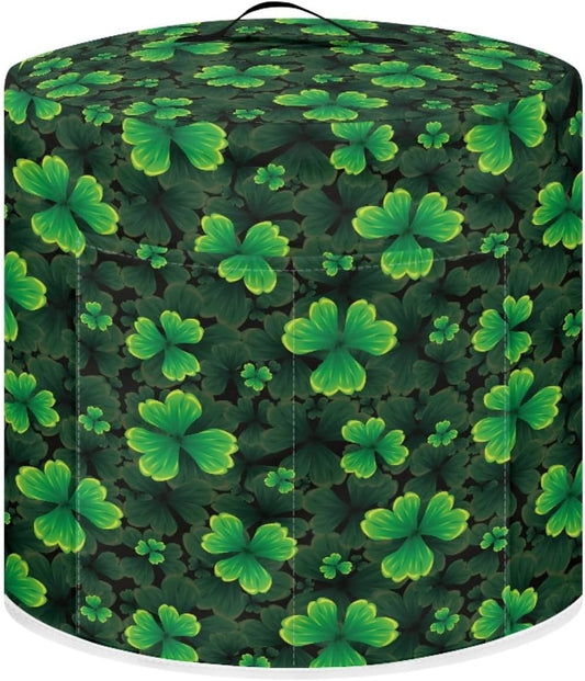 St.Patrick's Day Pressure Cooker Cover for 3 Quart - Green Leaf Design - Easy Clean & Dust Protection - Kitchen Appliance Decor