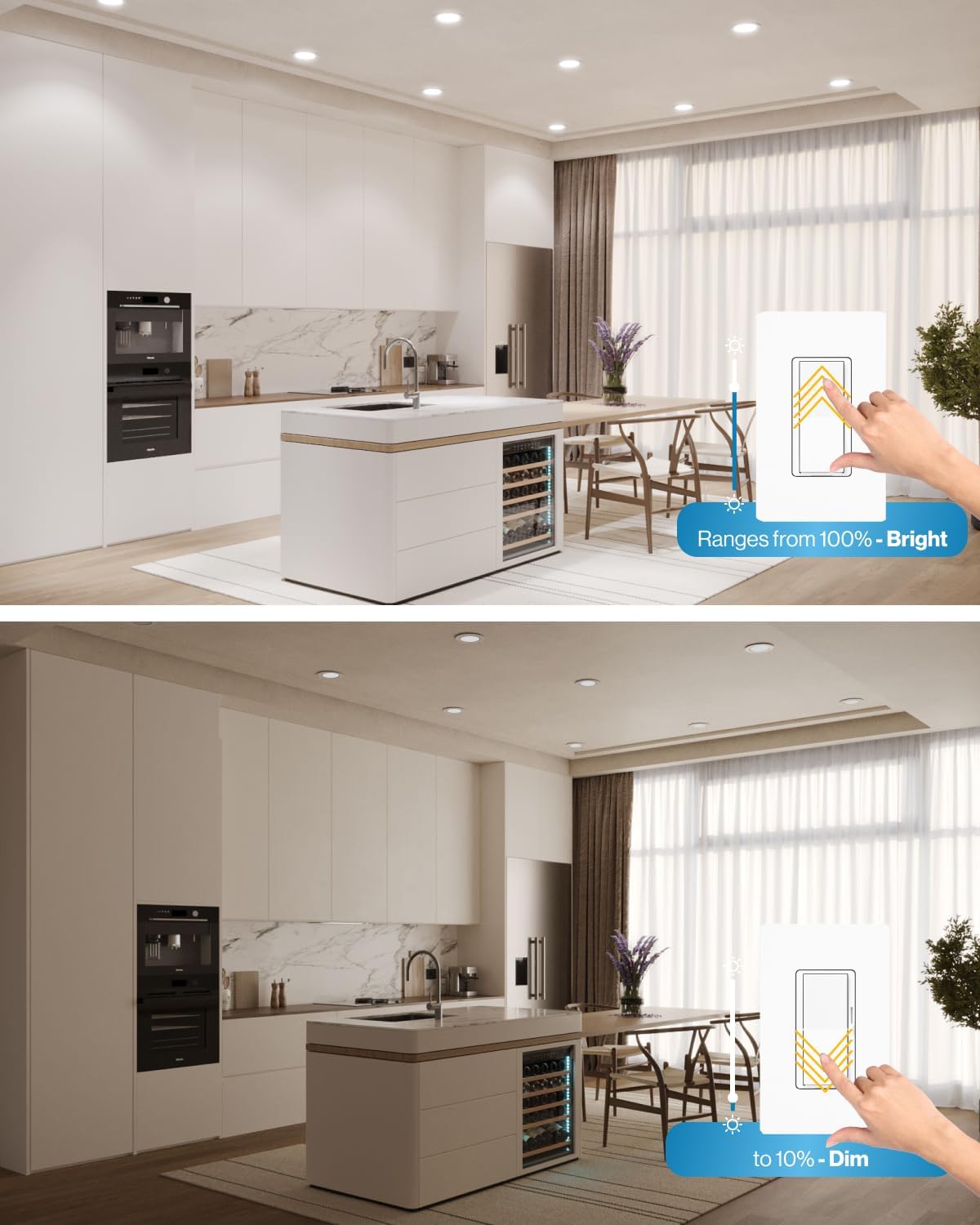 Sunco Lighting 16 Pack 6 Inch Ultra Thin LED Recessed Ceiling Lights - Dimmable 2700K Soft White - Wafer Thin Design - Canless with Junction Box - Energy Efficient 14W