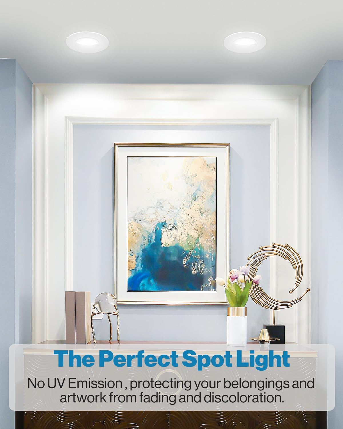 Sunco Lighting 4 Pack LED Eyeball Retrofit Gimbal Can Lights 5/6 Inch Directional Recessed Lights, 12W, 2700K Soft White, 800 LM, Dimmable Adjustable Angled Ceiling Downlight